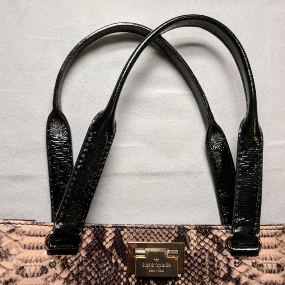 Kate Spade Millenium Park Pacey Python Tote - image 3